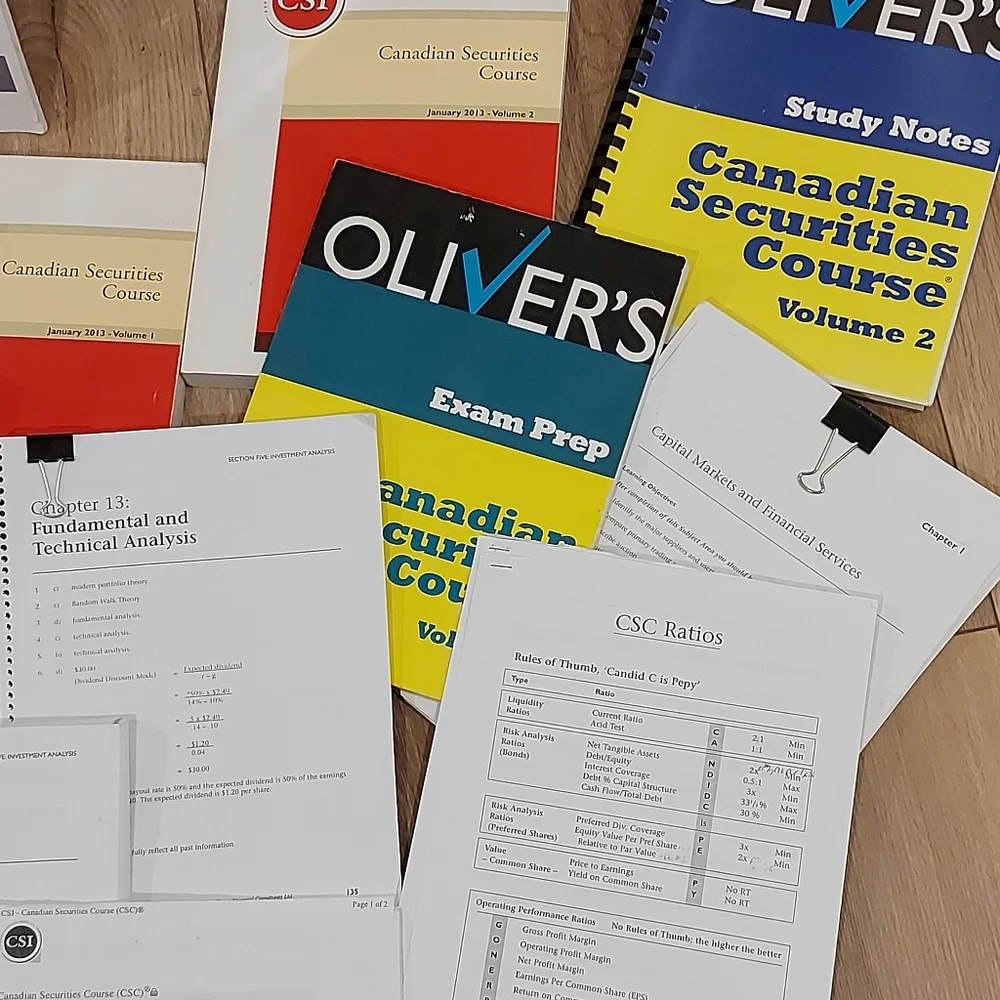 Canadian Securities Course Material - Picture 3 of 7
